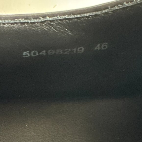 BOSS Mens Larry Brush Off Leather Derby Dress Shoe Oxford US size 12 new - Picture 13 of 14